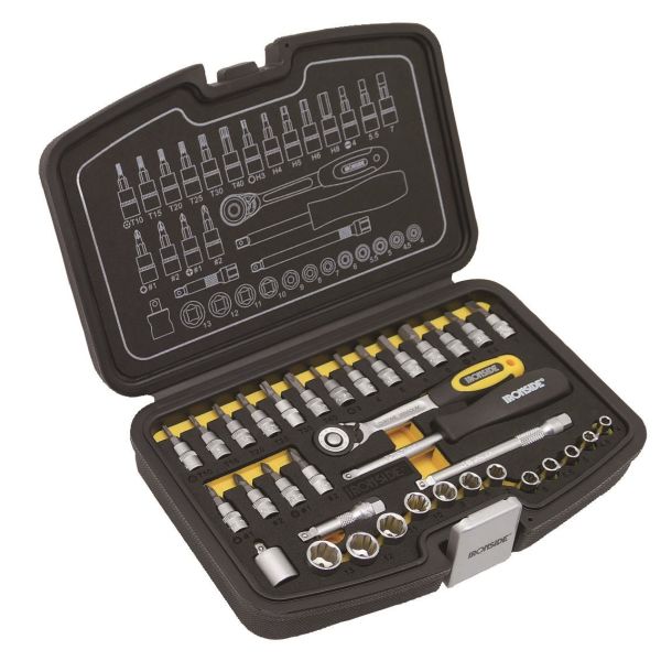 Ironside 102329 Pipenøkkelsett 1/4", 35 deler