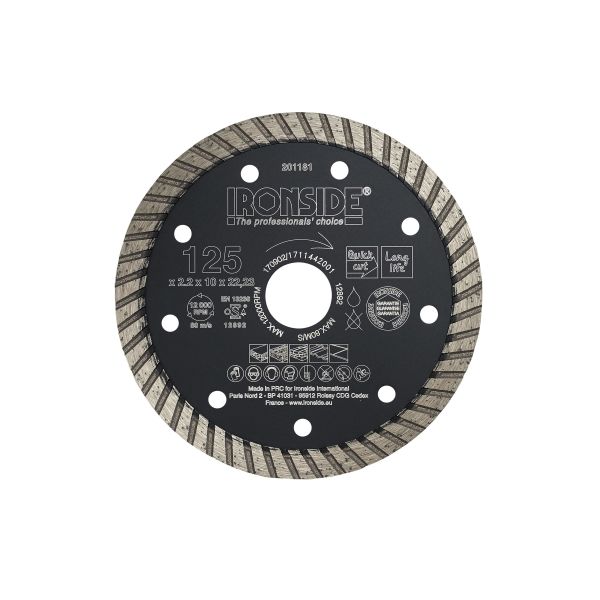 Ironside 201181 Diamantkappskive 125 x 22,23 x 2,2 mm