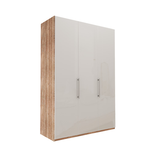 Garderobe Atlanta - Lys rustikk eik 150 cm, 236 cm, Uten gesims / ramme
