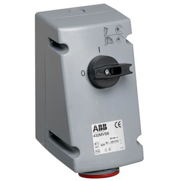 ABB 2CMA167709R1000 Vegguttak IP44, 4p+J, 400 V 32 A