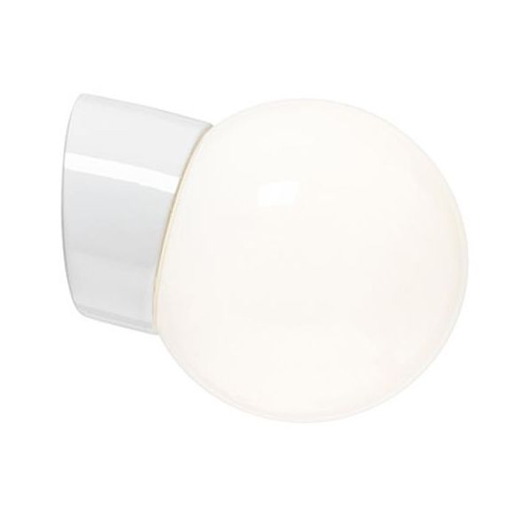 Ifö Electric 6044-840-10 Veggarmatur blank, skrå, IP54, LED Hvit