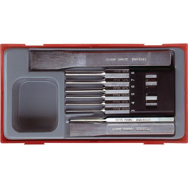Teng Tools TTPC09 Meisel-/dor-/kjørnersett 9 deler