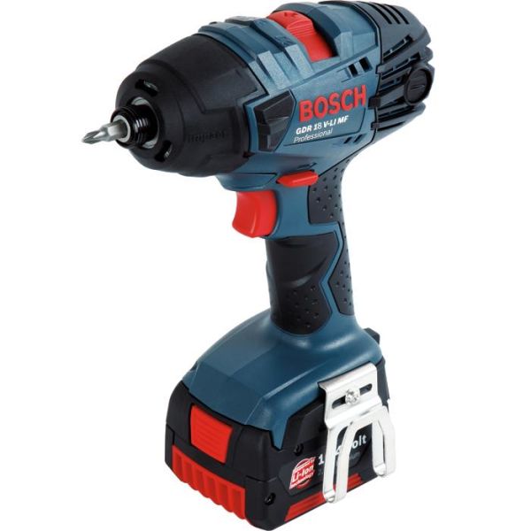 Bosch GDR 18 V-LI MF Muttertrekker med batterier og lader