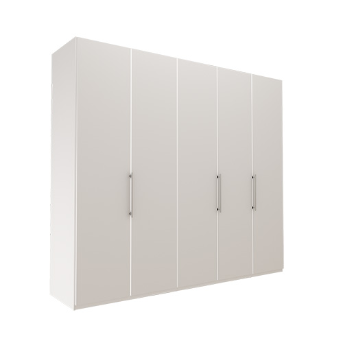 Garderobe Atlanta - Hvit 250 cm, 216 cm, Uten gesims / ramme