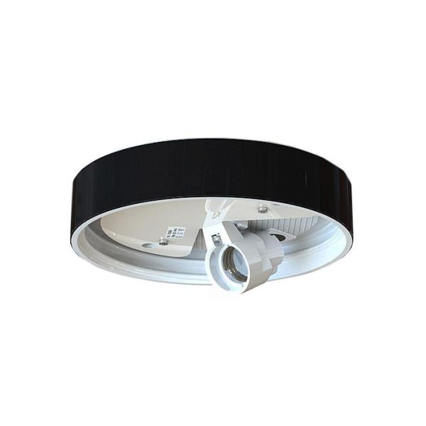 Ifö Electric 55752-000-16 Sokkel rett, E27, IP44 Svart
