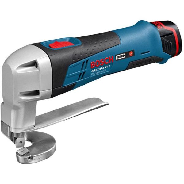 Bosch GSC 12V-13 Platesaks med batterier og lader
