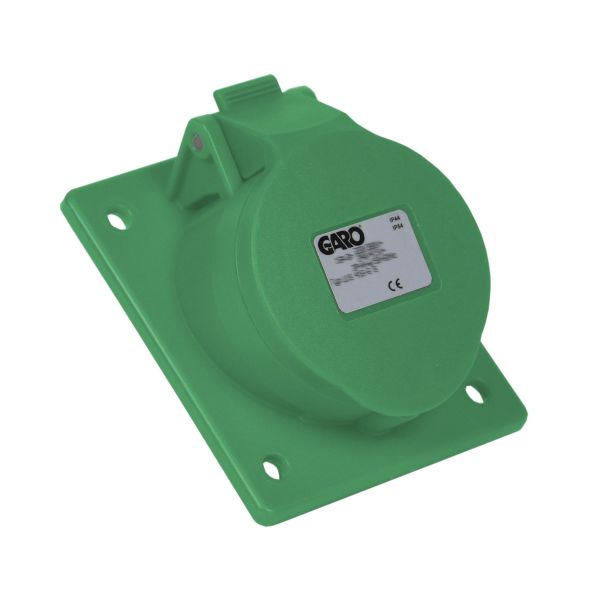 Garo UIS 416-2 S Paneluttak IP44, 5-polet, 16 A, skrå Grønn, 2 h