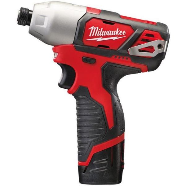 Milwaukee M12 BID-202C Skrutrekker med 2,0Ah-batterier og lader