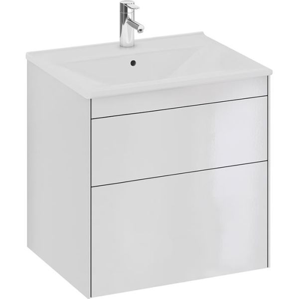 Ifö Sense SU Underskap 60 cm, 2 skuffer, høyblank hvit