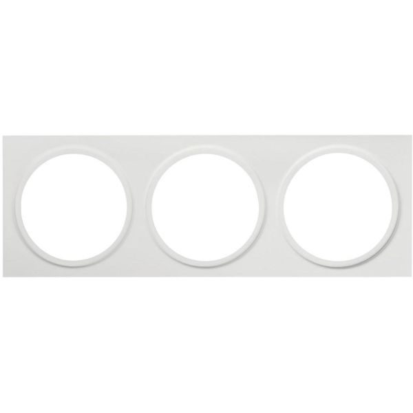 Hide-a-Lite 7470047 Dekorramme Ø 85 mm, hvit III: for 3 armatur