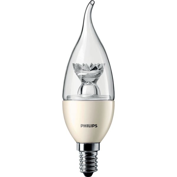 Philips Master Dimtone Mignonpære E14-sokkel, bøyd form