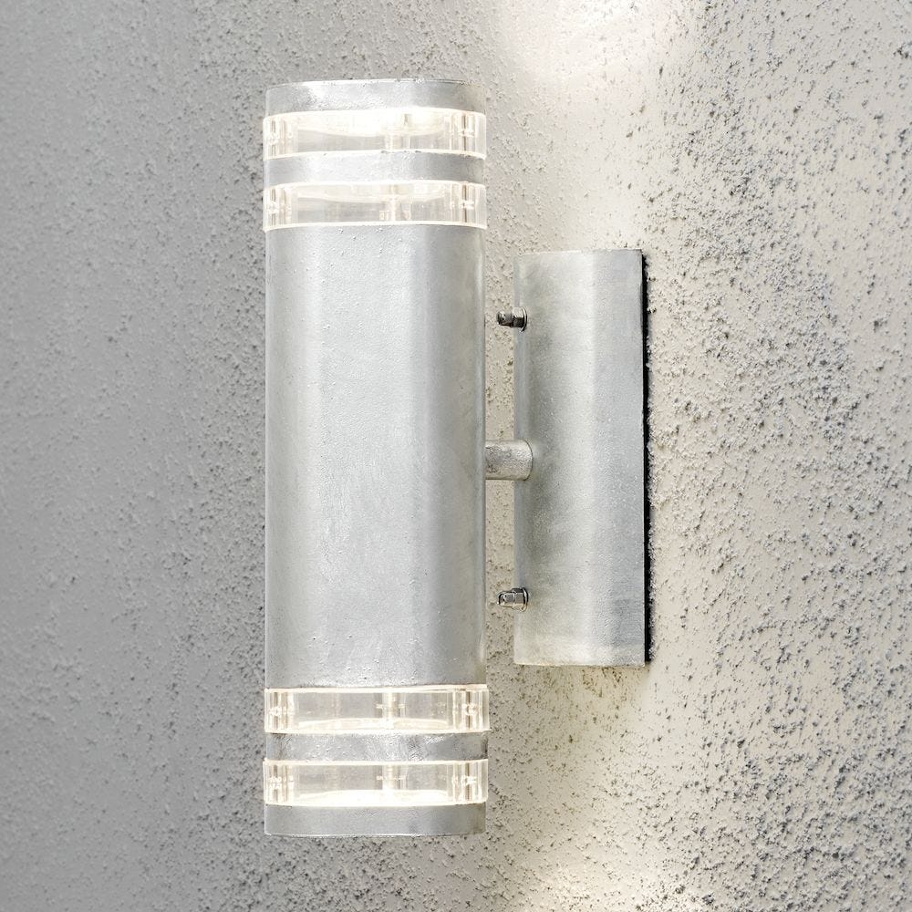 Konstsmide Vegglampe Modena Opp / Ned Gu10 Galv / Transparent