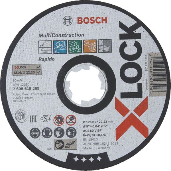 Bosch Multi Construction Kappskive X-LOCK 115 × 1 × 22,23 mm