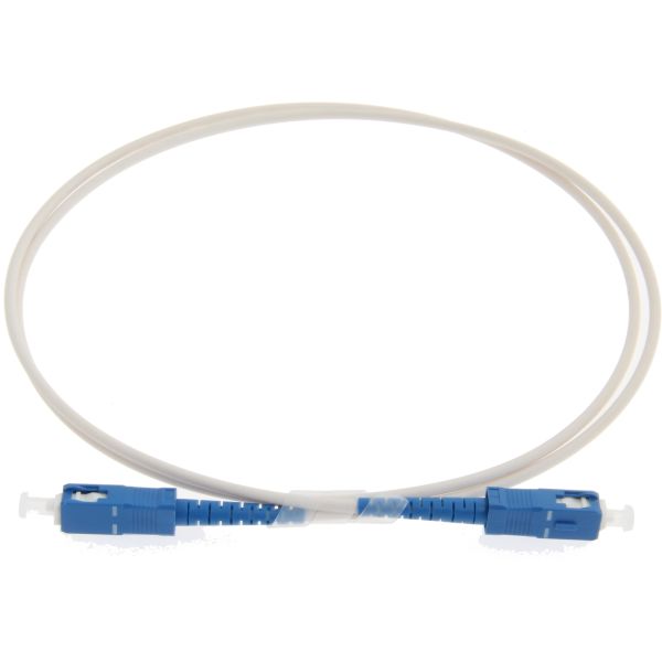 Eurolan 41E-S4-SC-SC-0E-04WT Fiberkabling hvit, formsprøytet 0,5 m