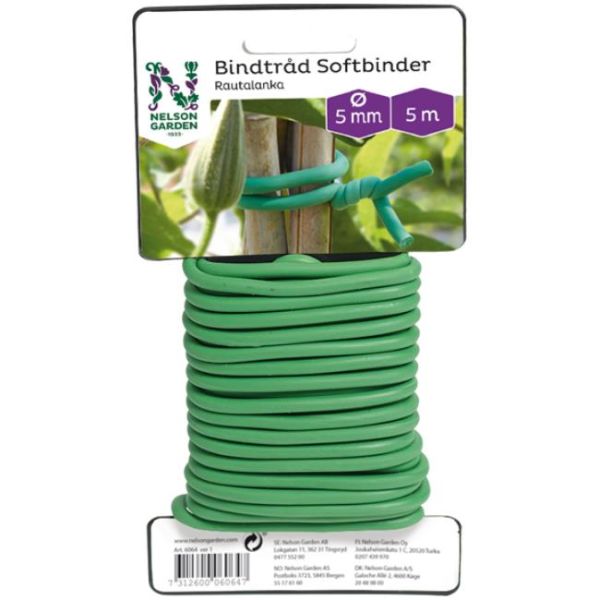 Nelson Garden Softbinder Bindetråd gummiovertrukket, 5 m