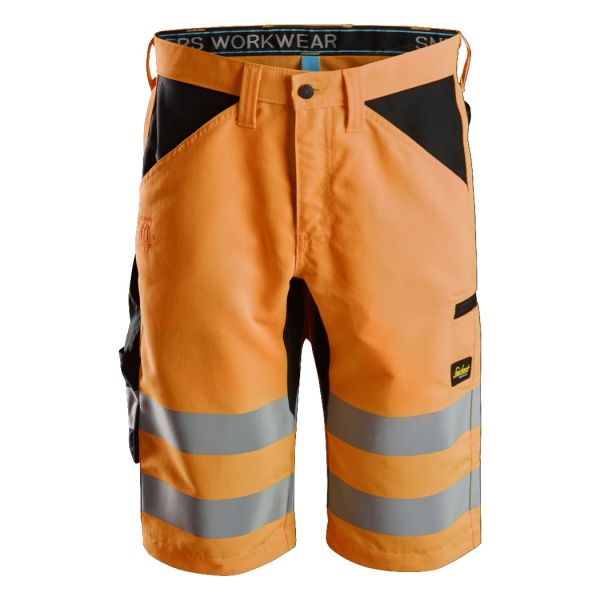 Snickers 6132 LiteWork Shorts varsel, oransje/svart 44
