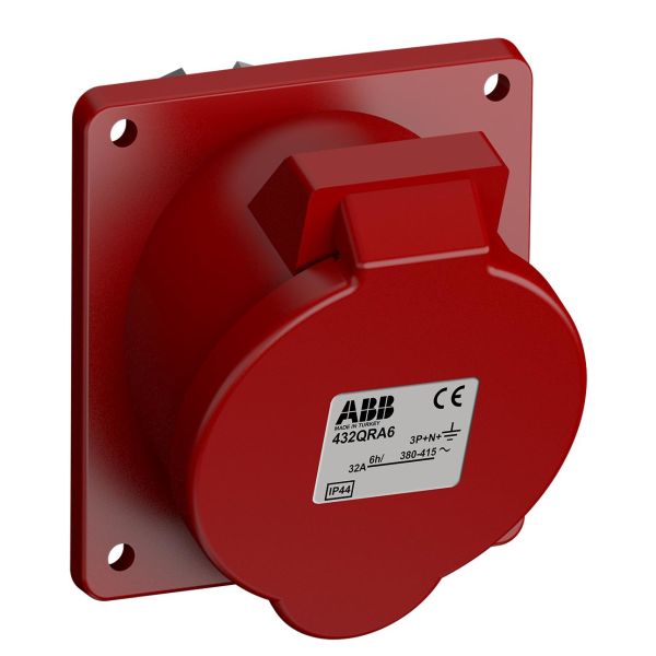 ABB 2CMA102387R1000 Paneluttak hurtigtilkoblet, vibrasjonsbestandig Vinklet, 5-polet, 32 A