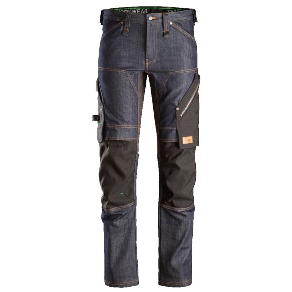 Snickers 6956 FlexiWork Arbeidsbukse denim / svart 44