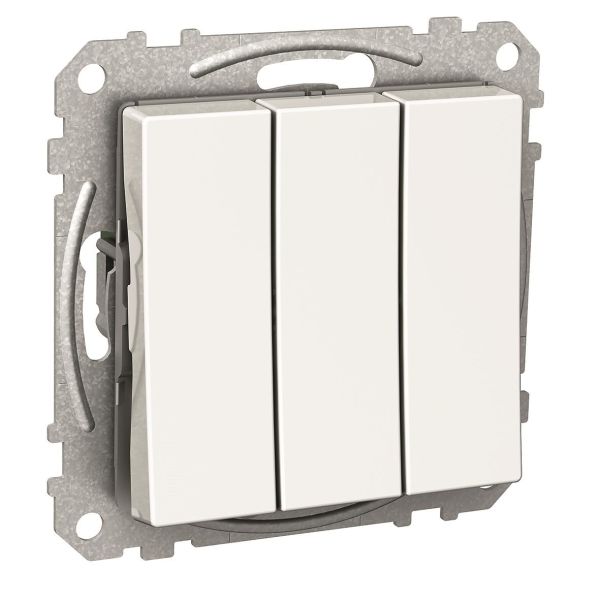 Schneider Electric Exxact Vippetrykknapp hvit 3 x 1 pol