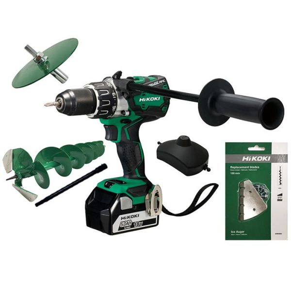 HiKOKI DS 18DBL2 + Isborrkit Verktøypakke