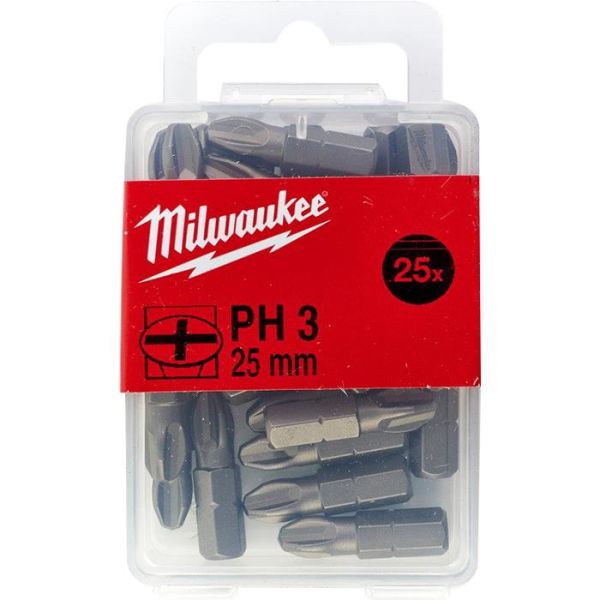 Milwaukee PH3 Bits 25-pakning 25 mm