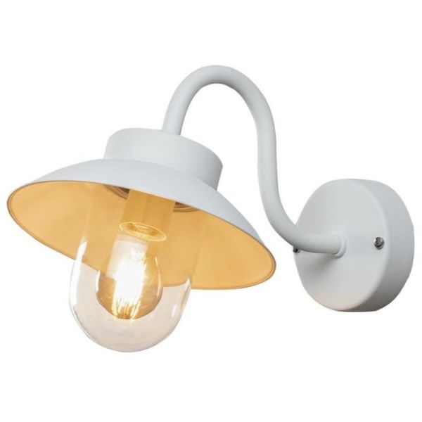 Konstsmide Vega Mini Vegglampe E27, IP44 Hvit