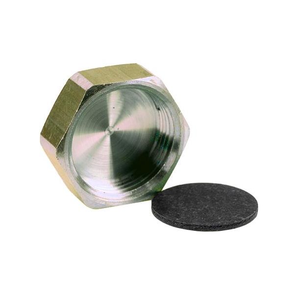 Ezze 3006105012 Lokk metall med pakning, inv gjenge G10, messing