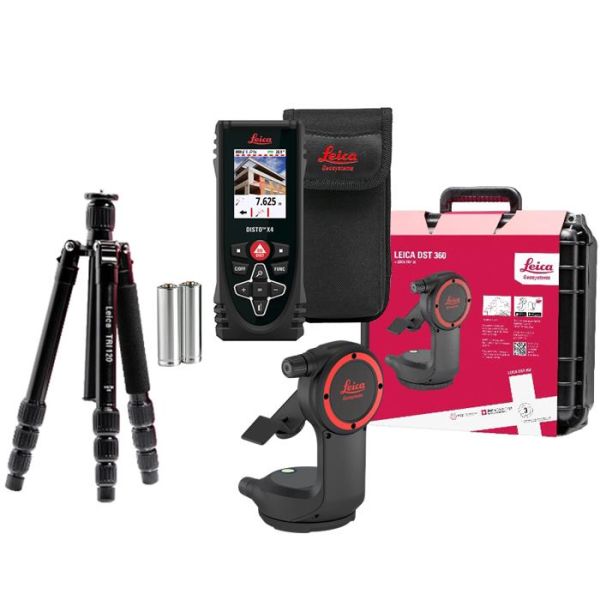 Leica Disto X4 + DST 360 Avstandsmålerpakke