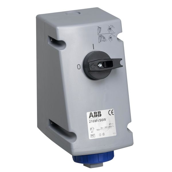 ABB 2CMA167824R1000 Vegguttak IP67, 2P+J, 230 V