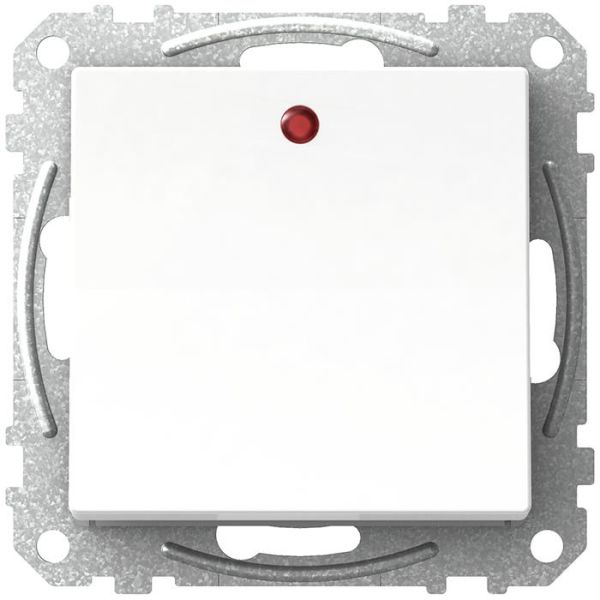 Schneider Electric Exxact WDE002146 Vippetrykknapp trapp 1-polet, med LED