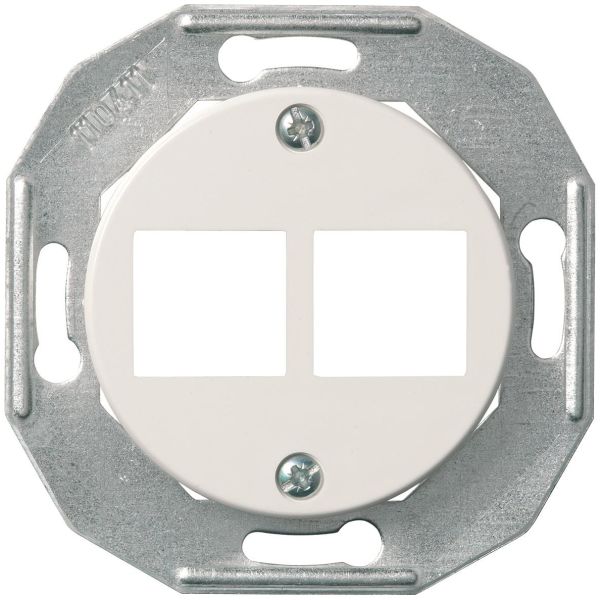 Schneider Electric Actassi Midtplate hvit, uten ramme 2 x 8 poler