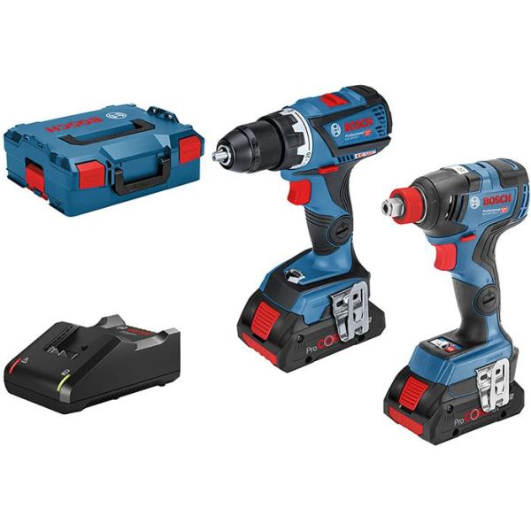 Bosch GSR 18 V-60 C + GDX 18V-EC Verktøypakke
