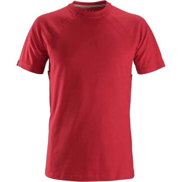 Snickers 2504 T-skjorte chili, med MultiPockets XS