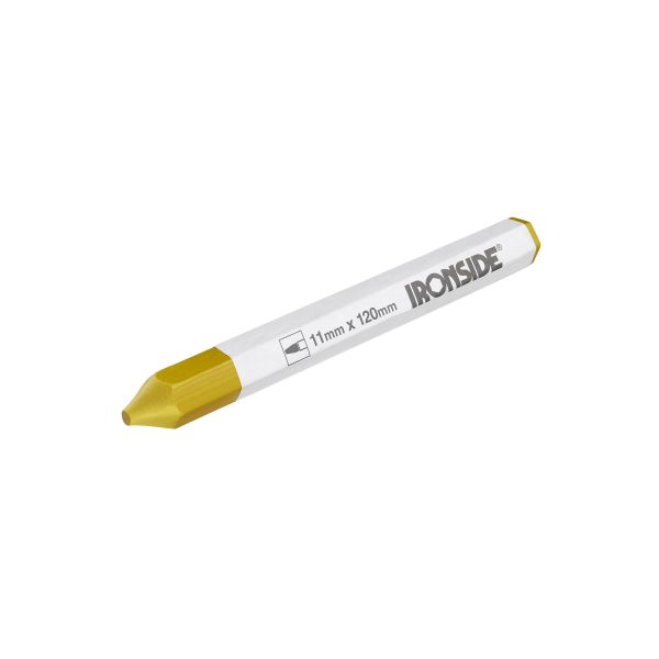 Ironside 100754 Fargekritt 11 x 120 mm, sekskantet, 12-pakning Gul