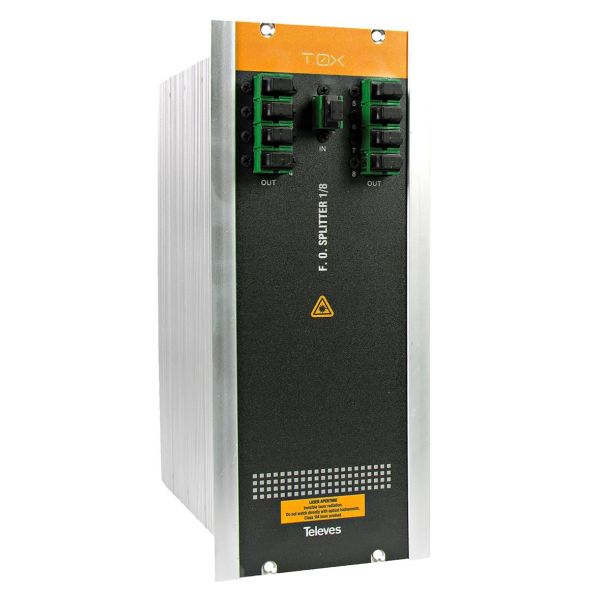 Televes 234401 Optisk splitter med SC/APC-tilkobling 8-veis