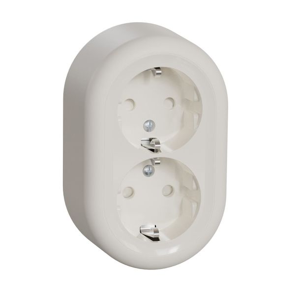 Schneider Electric Renova Vekkuttak 250 V, utenpåliggende, 2-veis Skruetilkobling