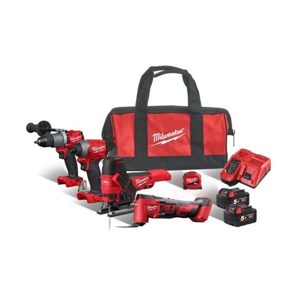 Milwaukee M18 FPP4F2-502B Verktøypakke