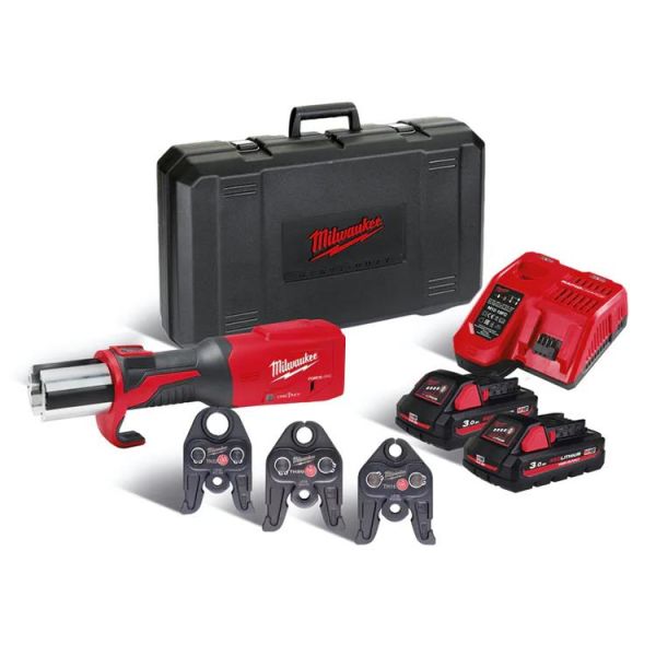 Milwaukee M18 ONEBLHPT-302C TH-SET Pressemaskin med batterier og lader
